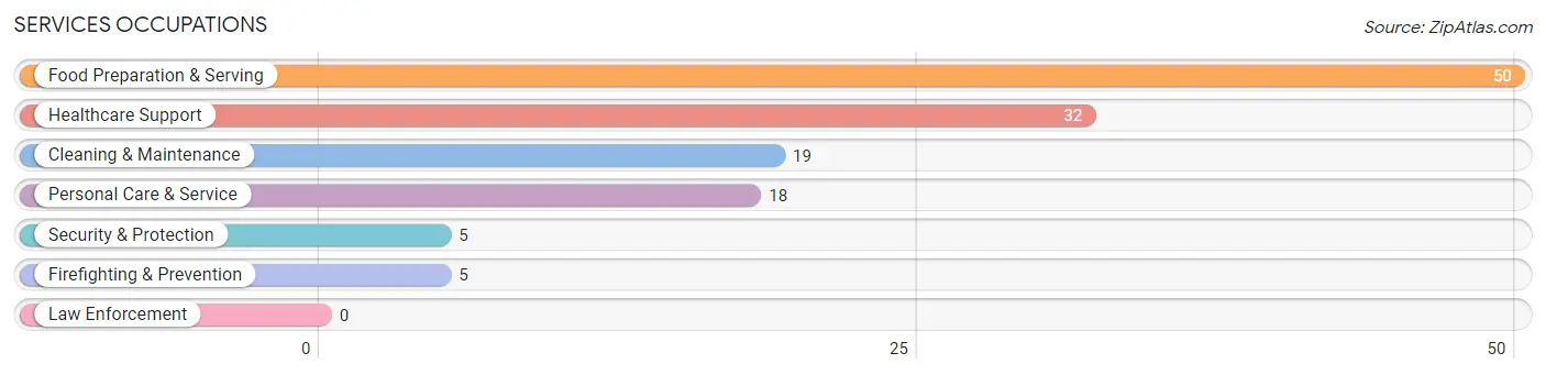 Services Occupations in Zip Code 63037