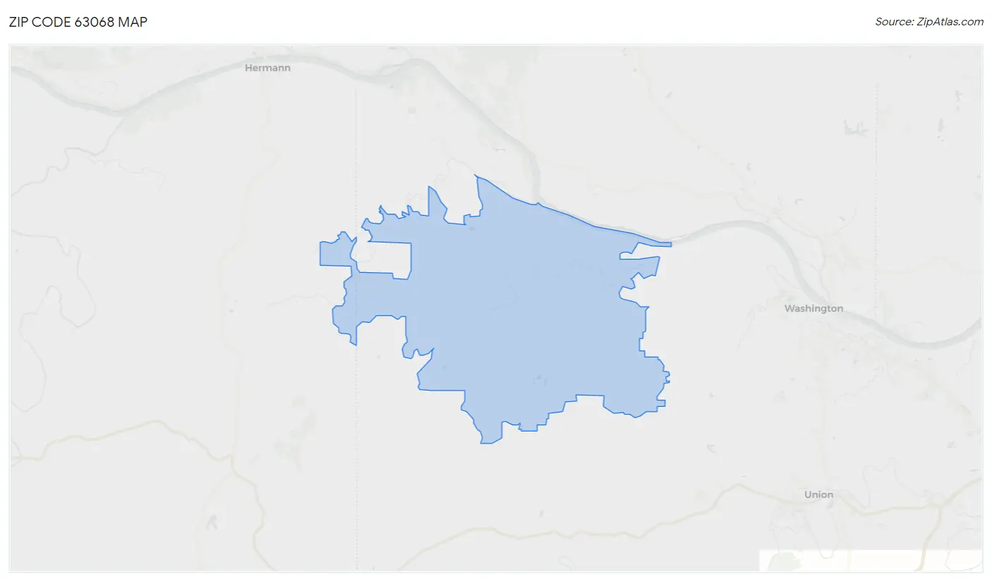 Zip Code 63068 Map