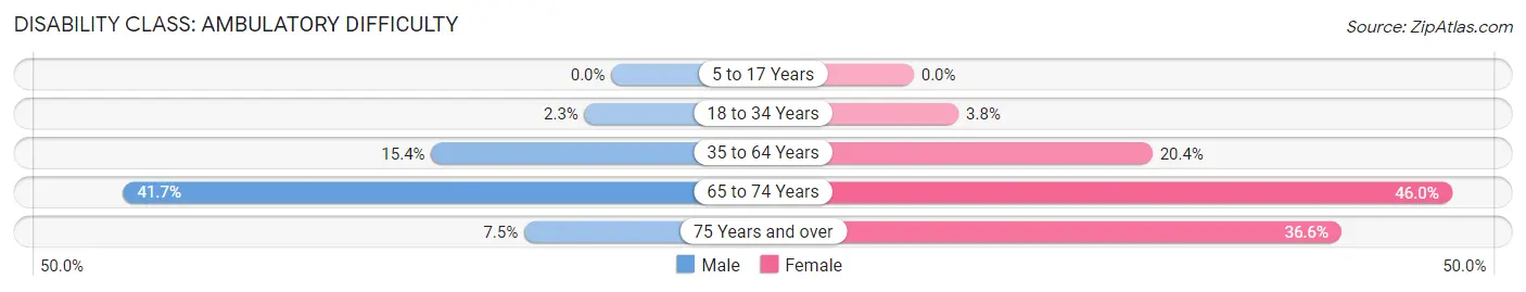 Disability in Zip Code 63147: <span>Ambulatory Difficulty</span>
