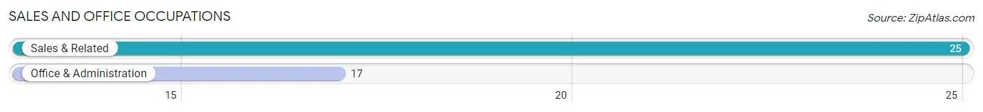 Sales and Office Occupations in Zip Code 63373