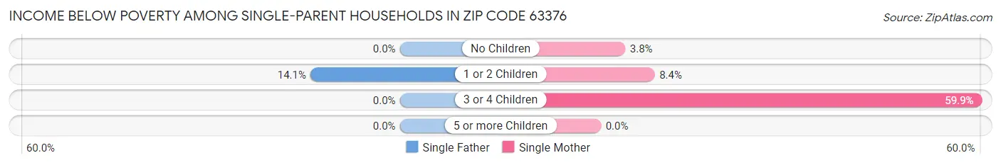 Income Below Poverty Among Single-Parent Households in Zip Code 63376