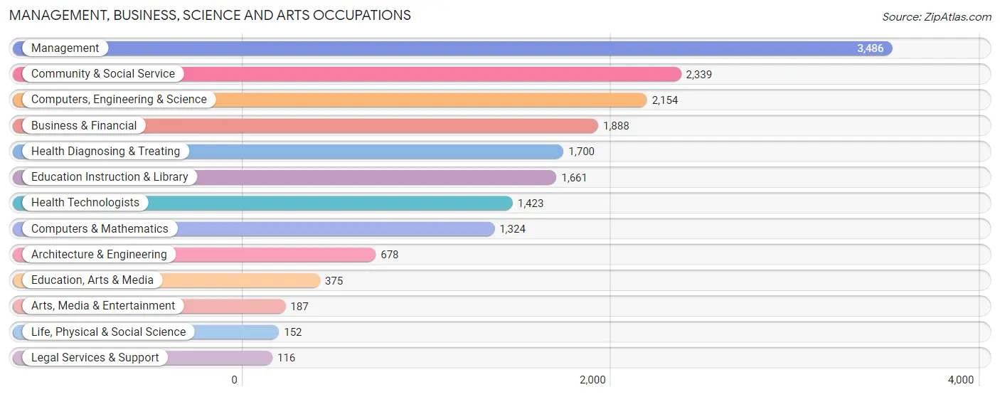 Management, Business, Science and Arts Occupations in Zip Code 63385