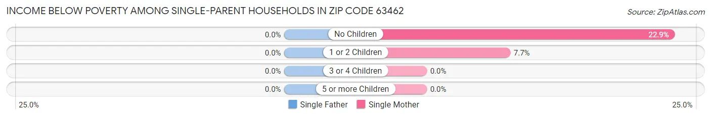 Income Below Poverty Among Single-Parent Households in Zip Code 63462
