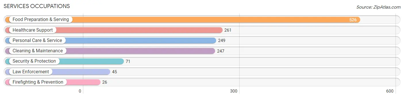 Services Occupations in Zip Code 63501