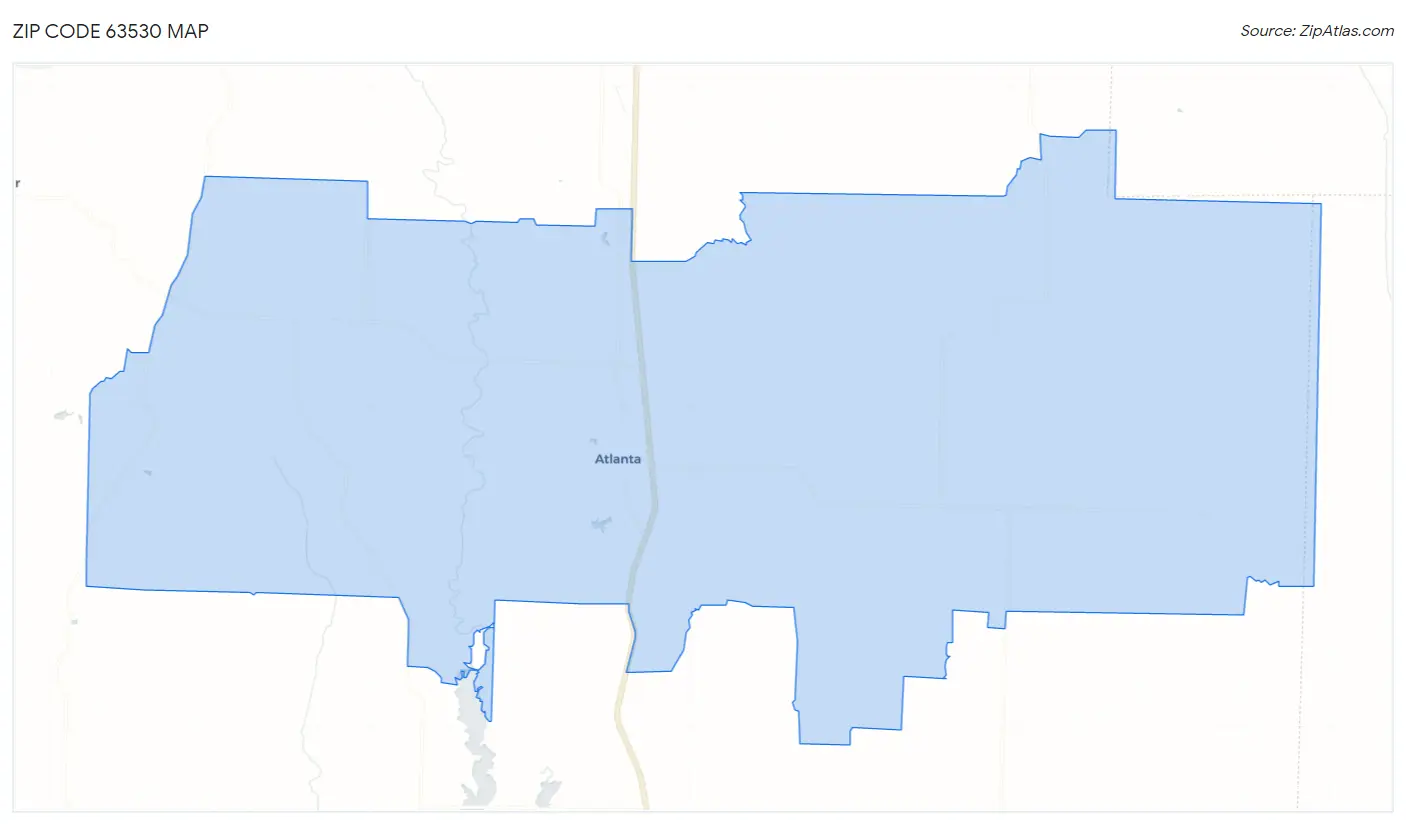 Zip Code 63530 Map