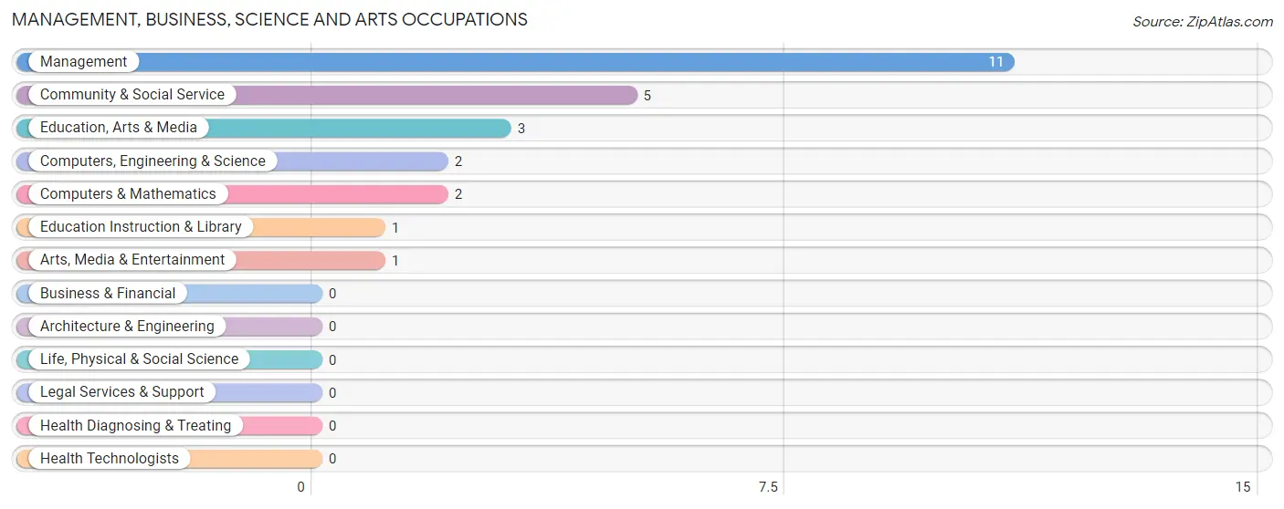 Management, Business, Science and Arts Occupations in Zip Code 63539