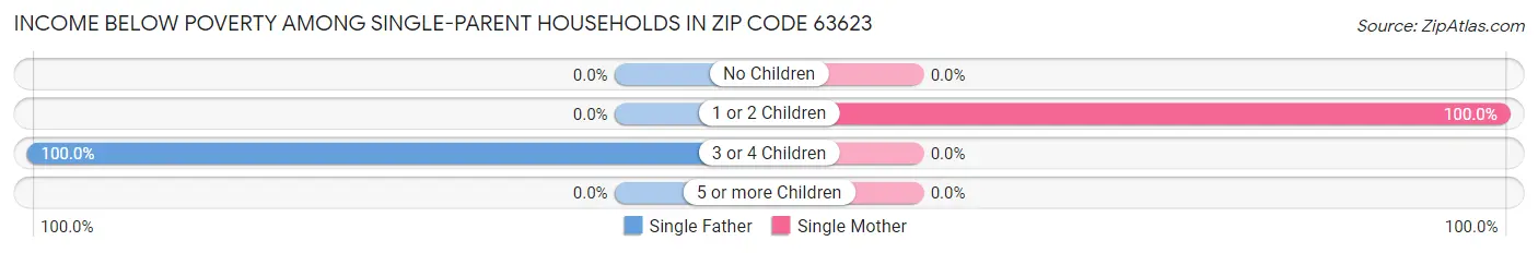 Income Below Poverty Among Single-Parent Households in Zip Code 63623