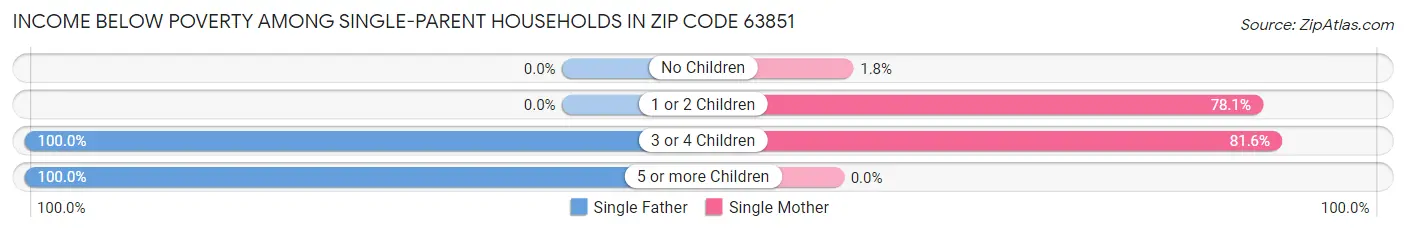 Income Below Poverty Among Single-Parent Households in Zip Code 63851