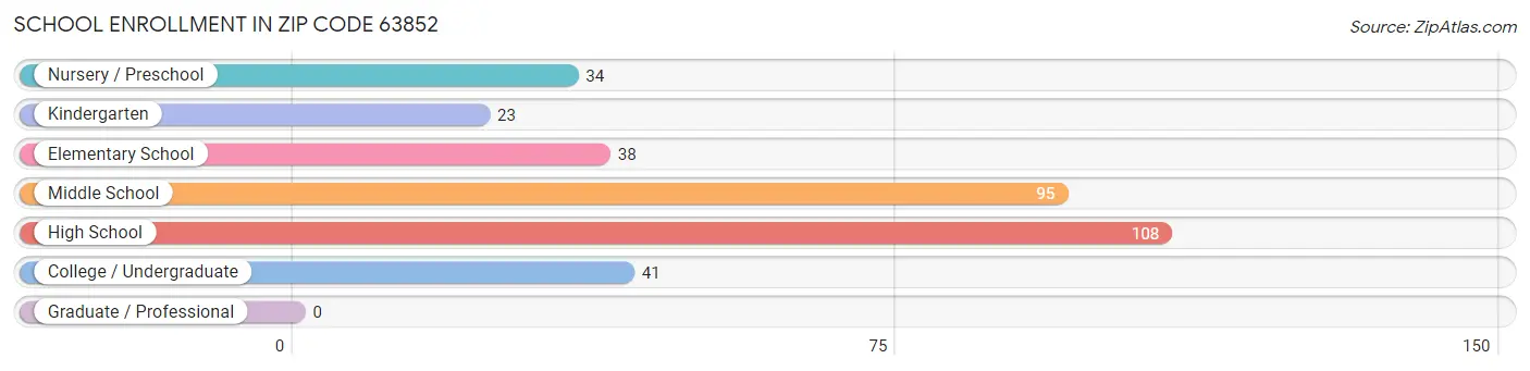 School Enrollment in Zip Code 63852