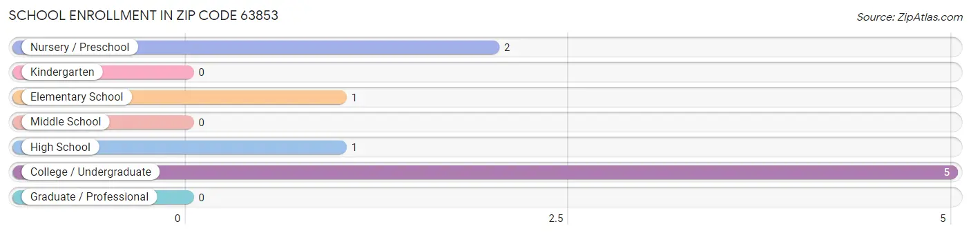 School Enrollment in Zip Code 63853