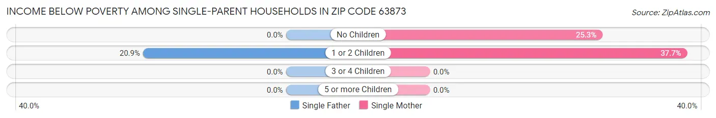 Income Below Poverty Among Single-Parent Households in Zip Code 63873