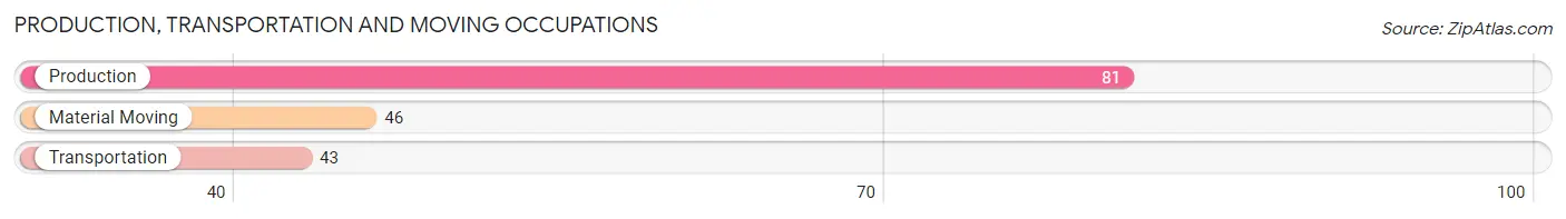 Production, Transportation and Moving Occupations in Zip Code 63876