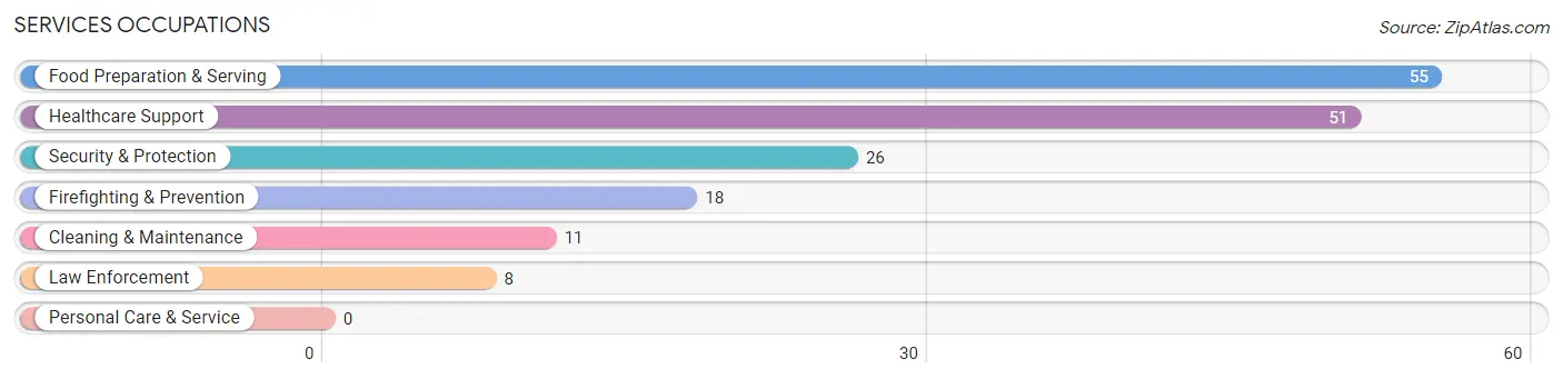 Services Occupations in Zip Code 63967