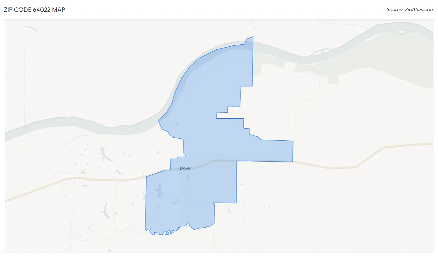 Zip Code 64022 Map