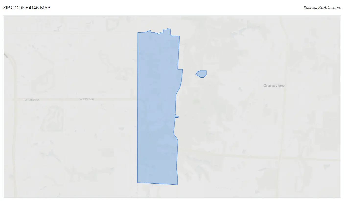 Zip Code 64145 Map