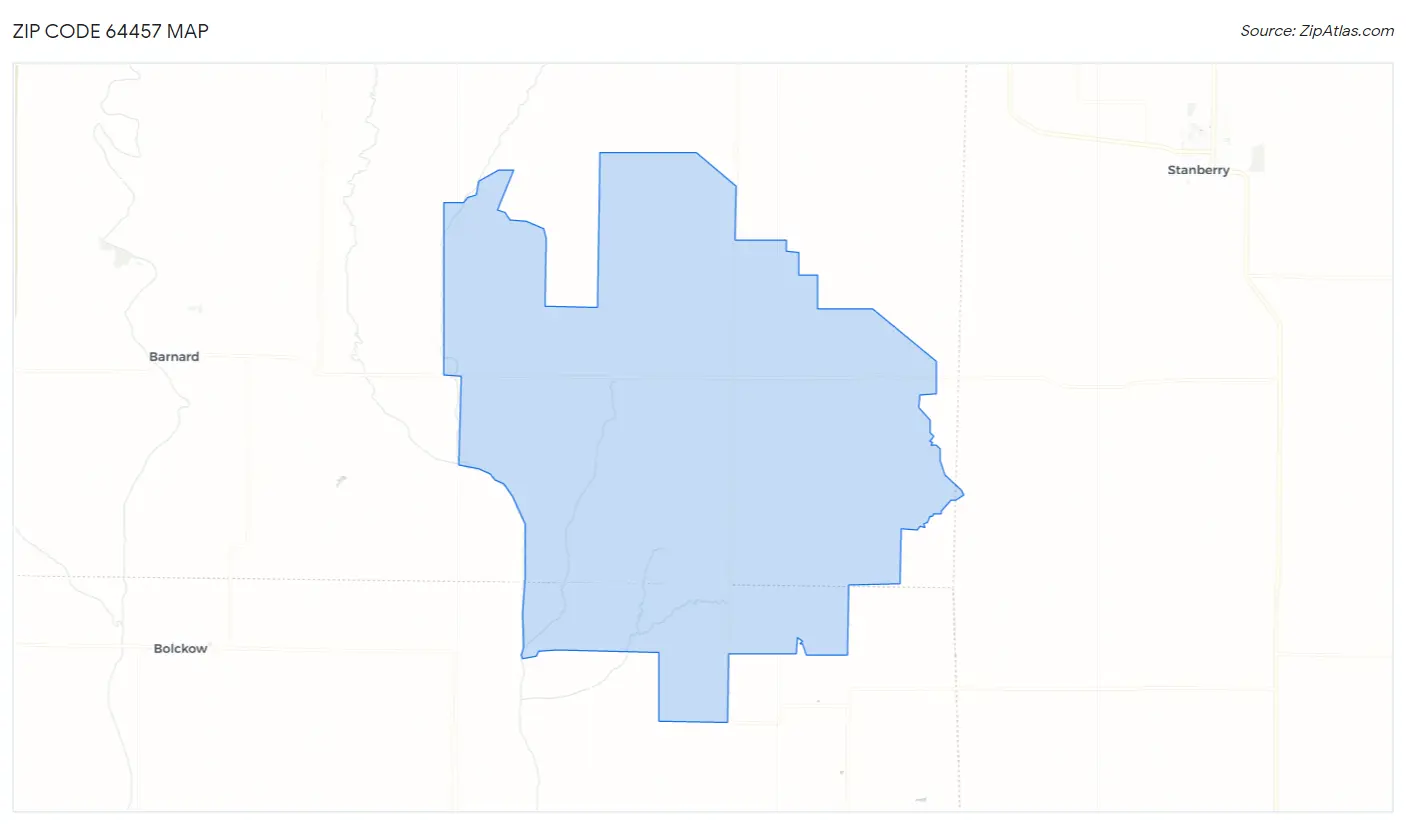 Zip Code 64457 Map