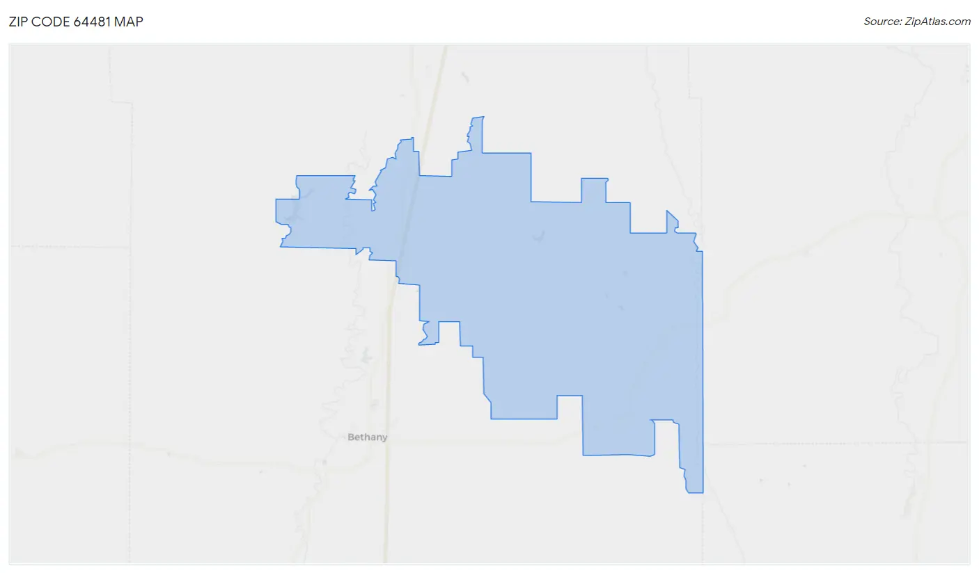 Zip Code 64481 Map