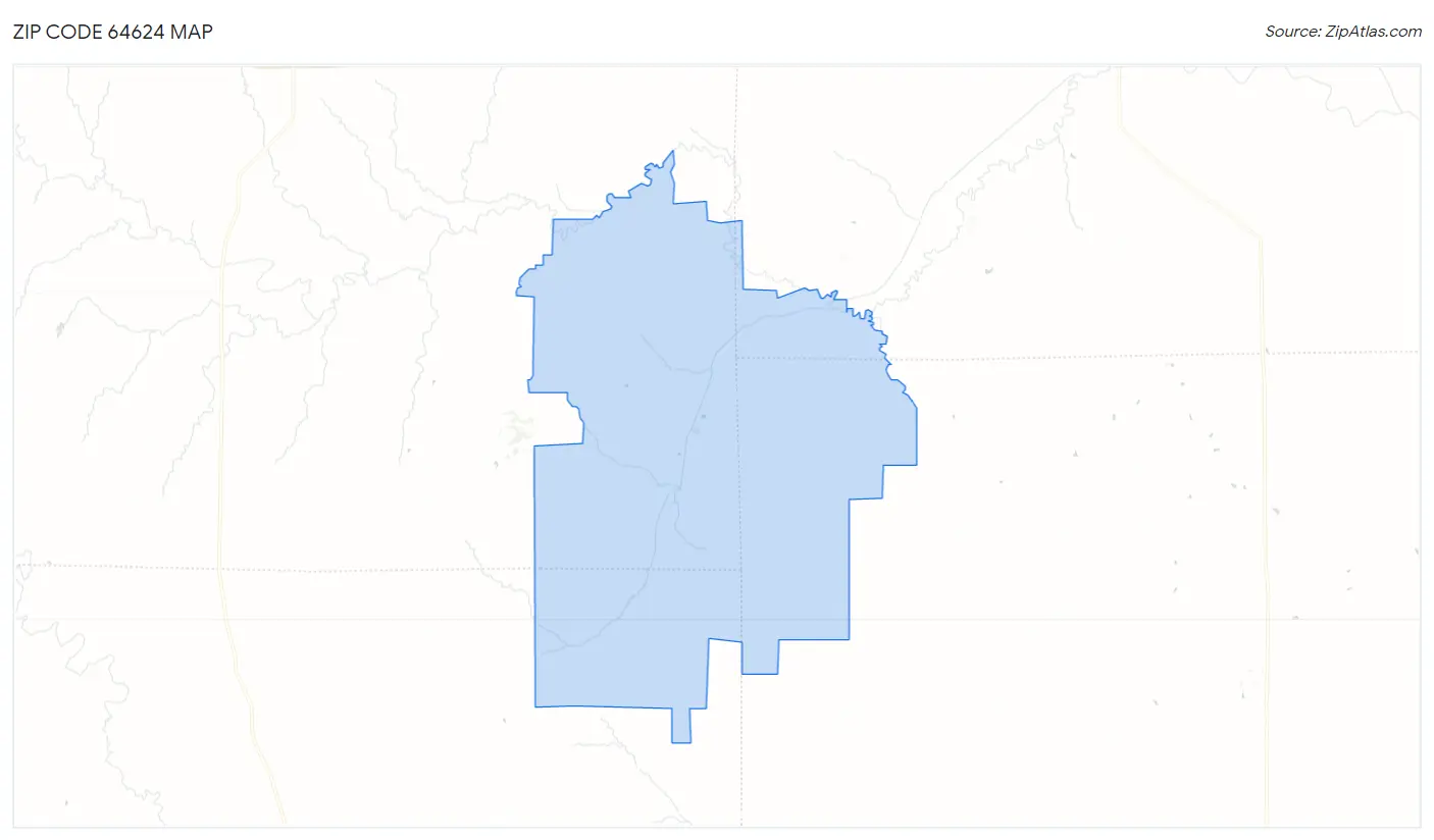 Zip Code 64624 Map