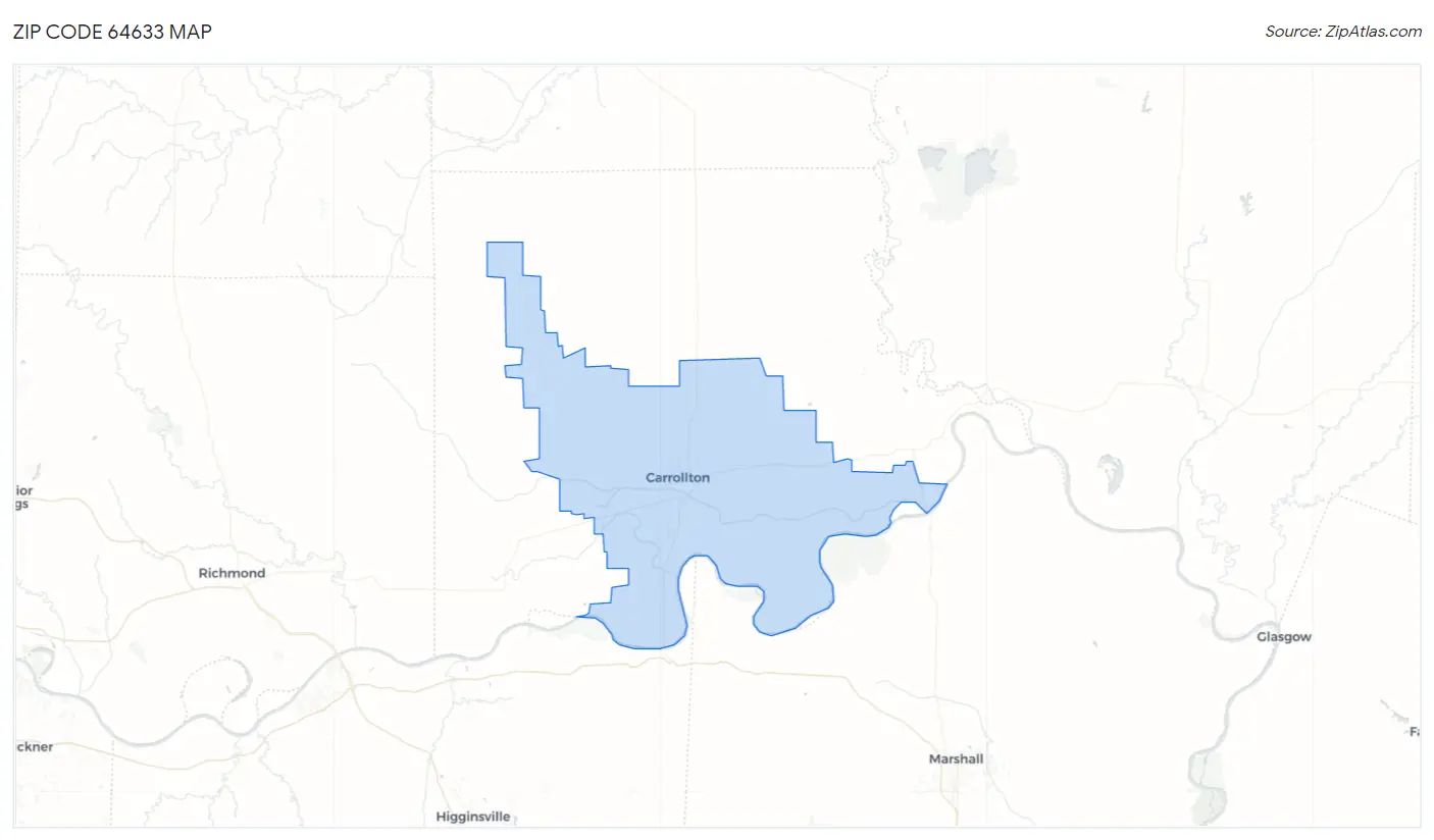 Zip Code 64633 Map