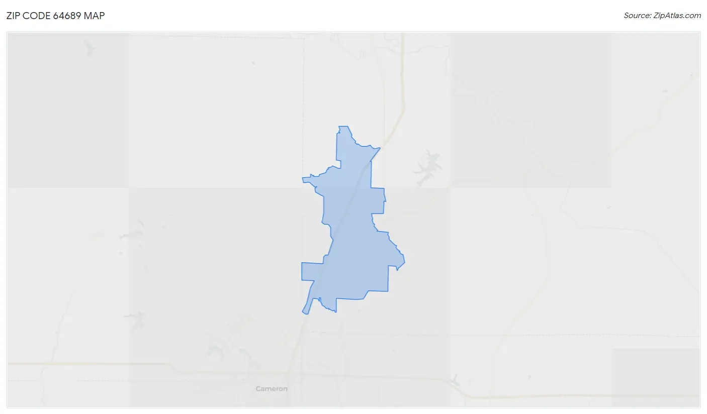 Zip Code 64689 Map