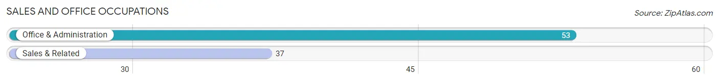 Sales and Office Occupations in Zip Code 64738