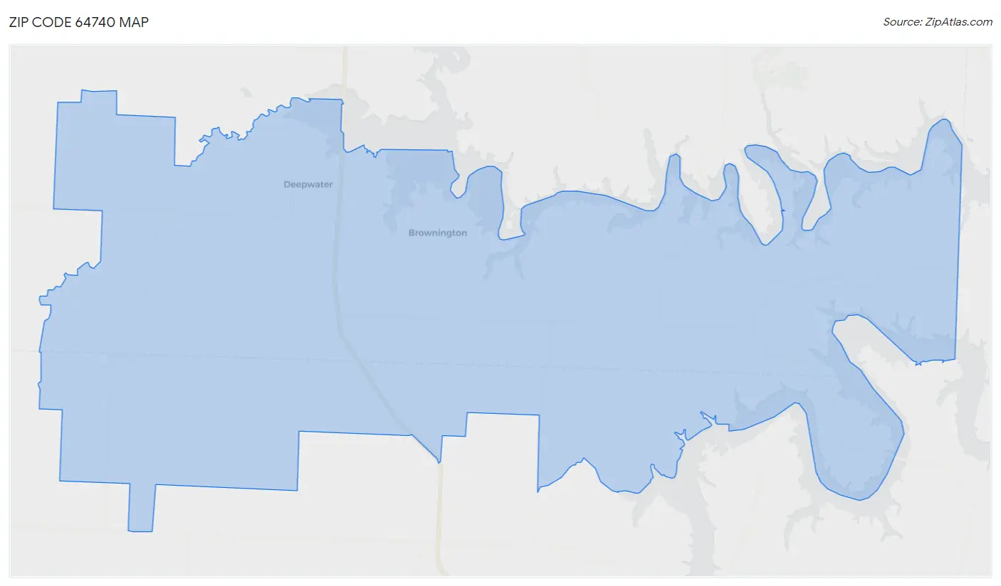 Zip Code 64740 Map