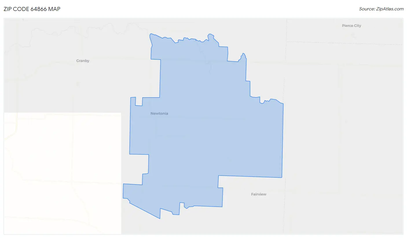 Zip Code 64866 Map