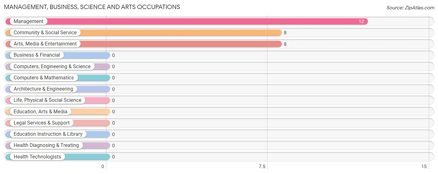 Management, Business, Science and Arts Occupations in Zip Code 65034