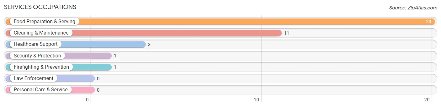 Services Occupations in Zip Code 65061