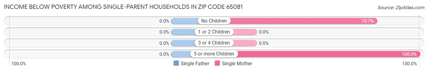 Income Below Poverty Among Single-Parent Households in Zip Code 65081