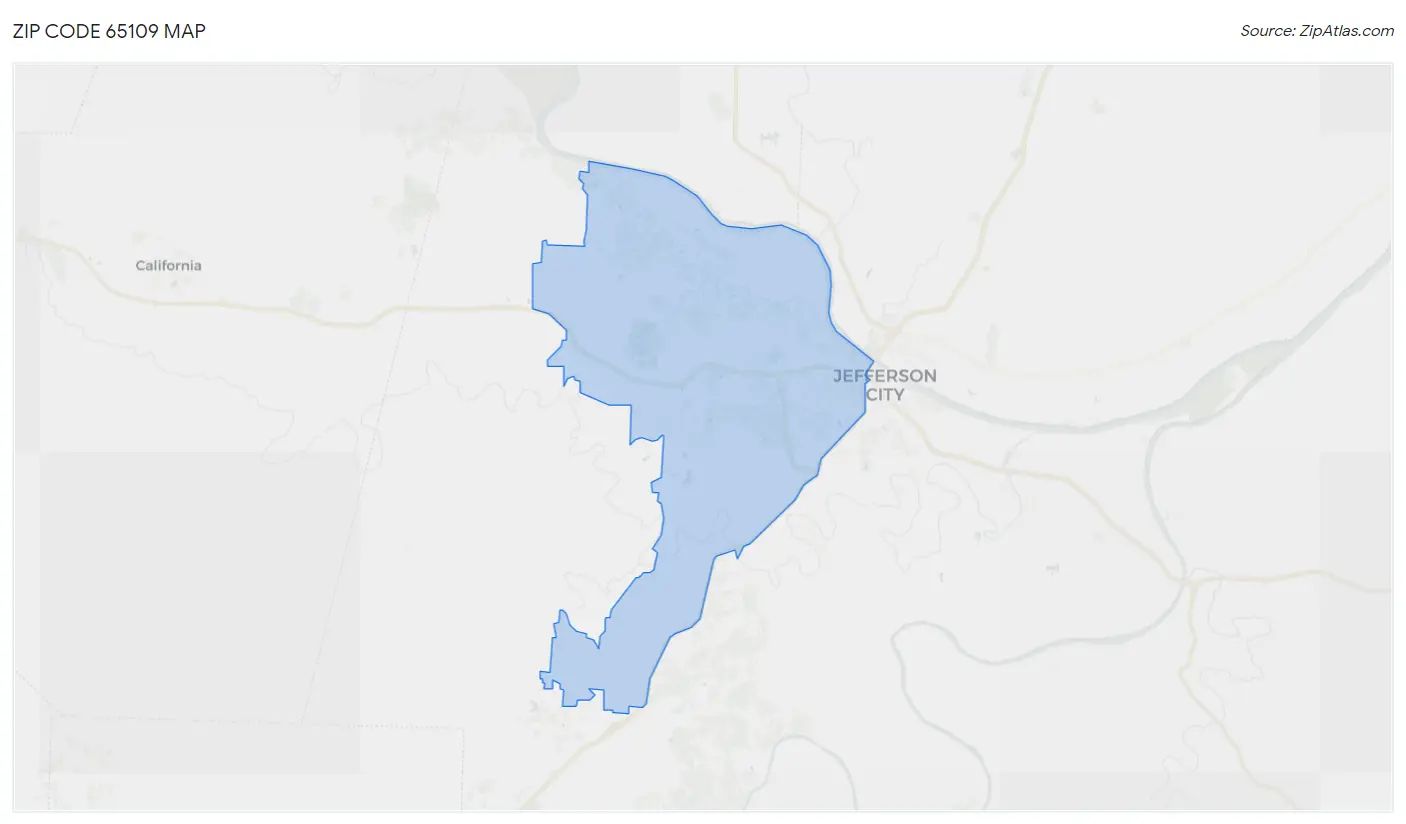 Zip Code 65109 Map