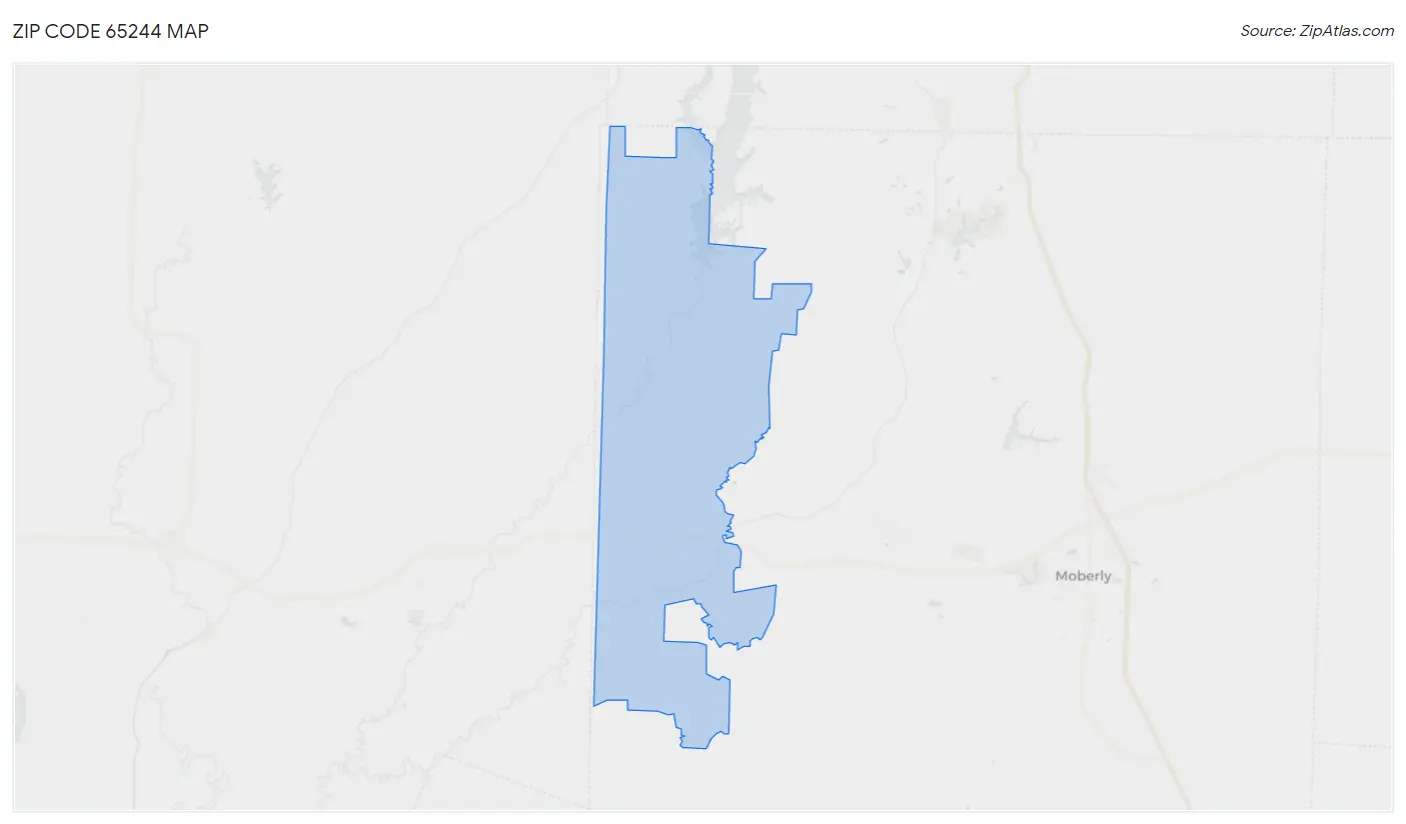 Zip Code 65244 Map