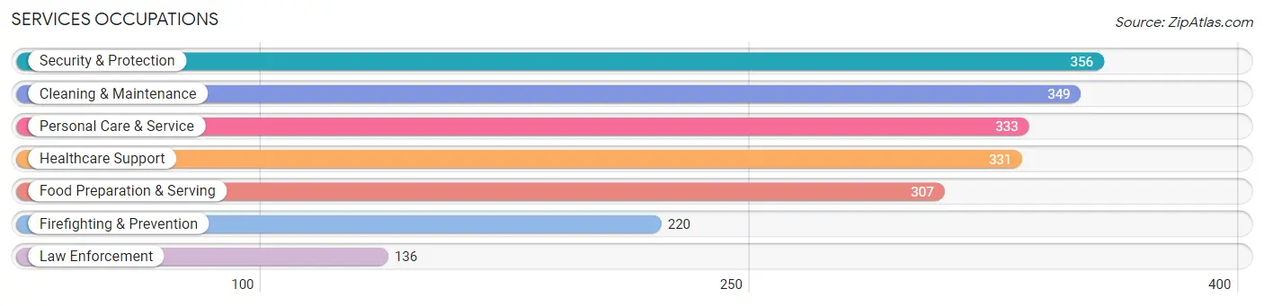 Services Occupations in Zip Code 65251