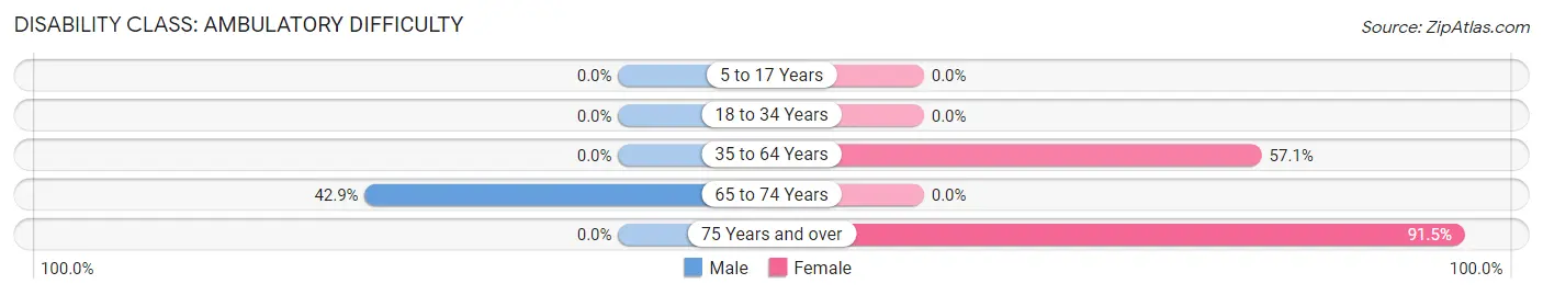 Disability in Zip Code 65286: <span>Ambulatory Difficulty</span>