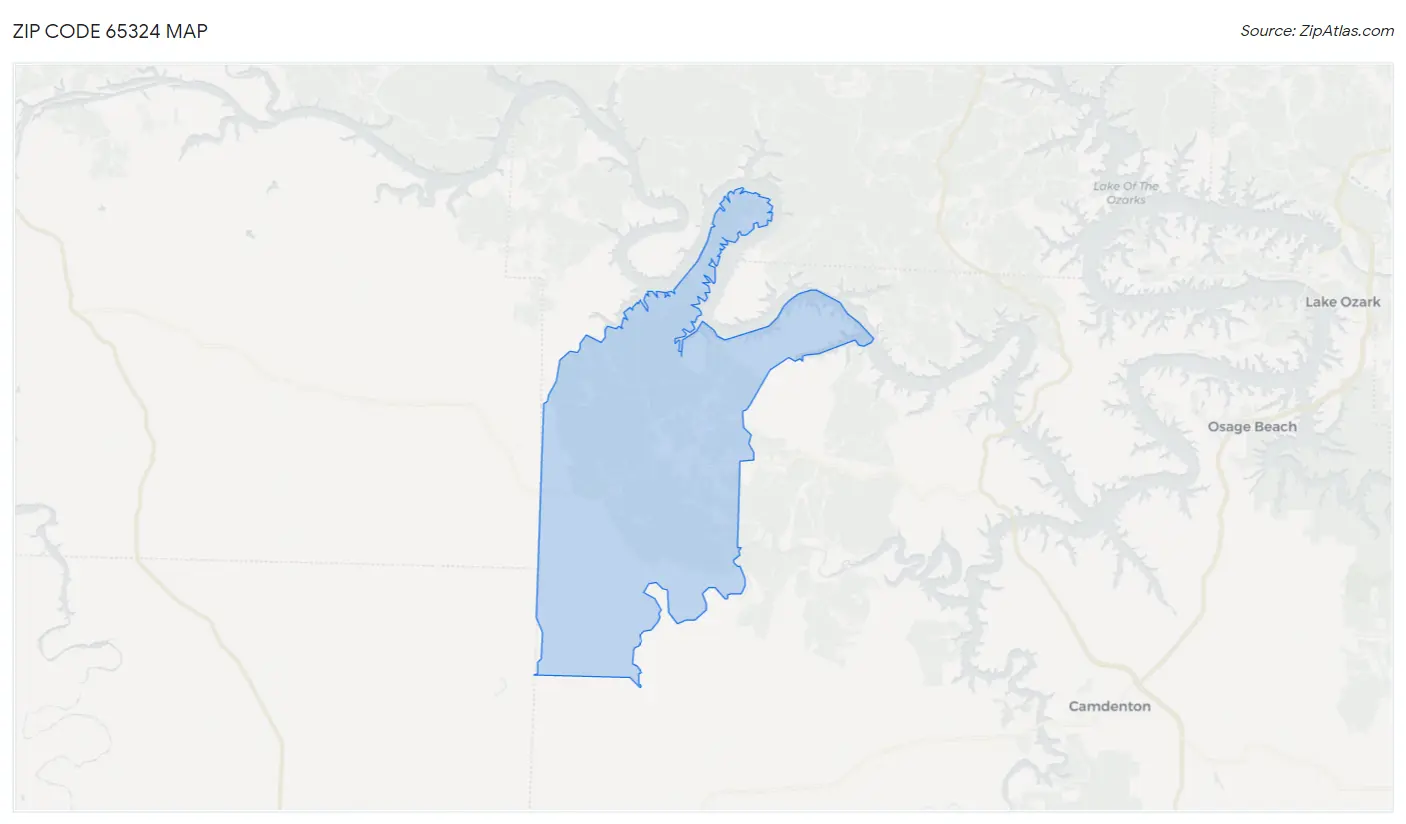 Zip Code 65324 Map