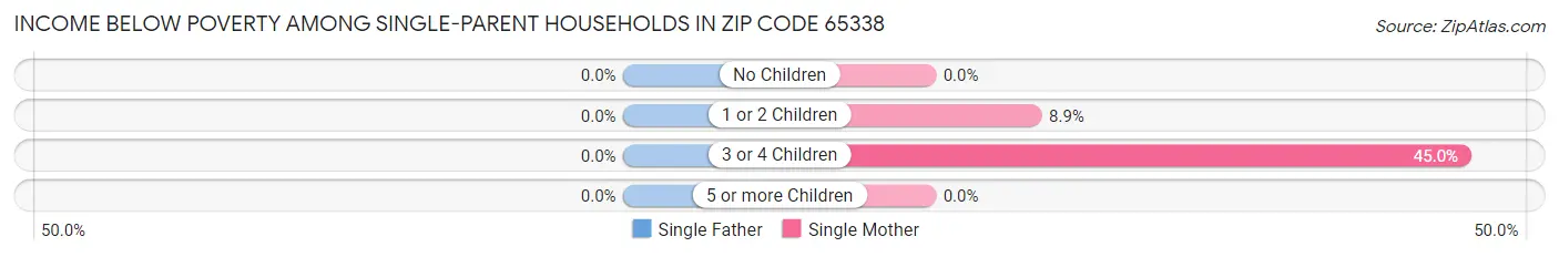 Income Below Poverty Among Single-Parent Households in Zip Code 65338