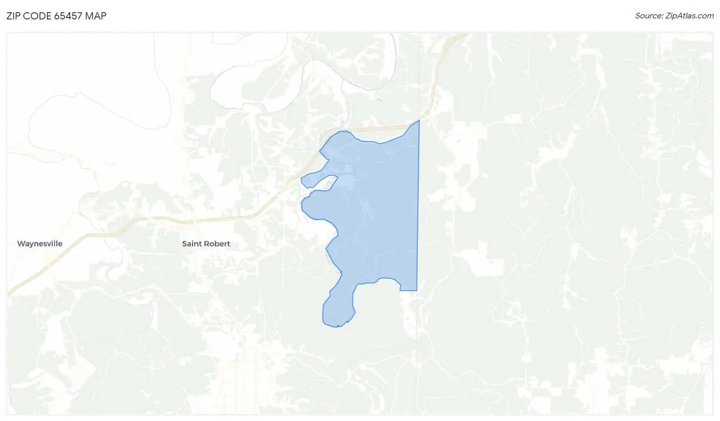 Zip Code 65457 Map