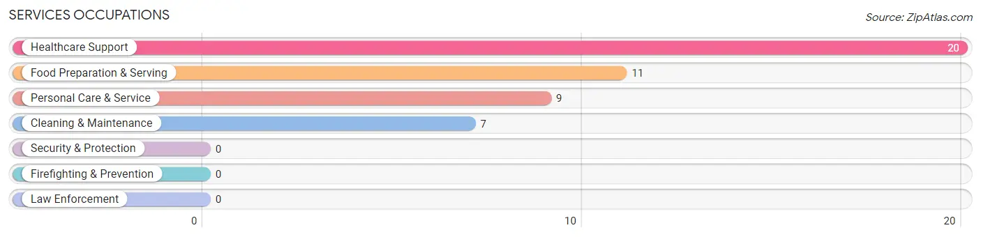 Services Occupations in Zip Code 65590