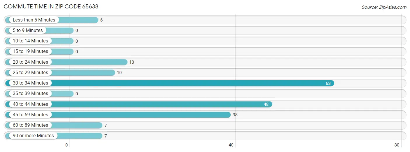 Commute Time in Zip Code 65638