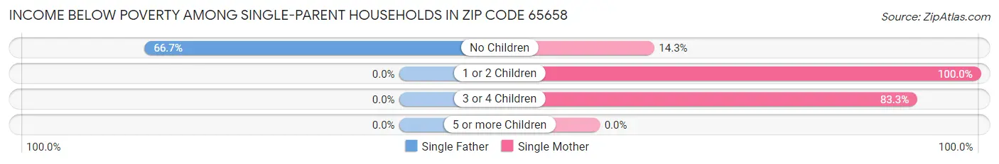 Income Below Poverty Among Single-Parent Households in Zip Code 65658