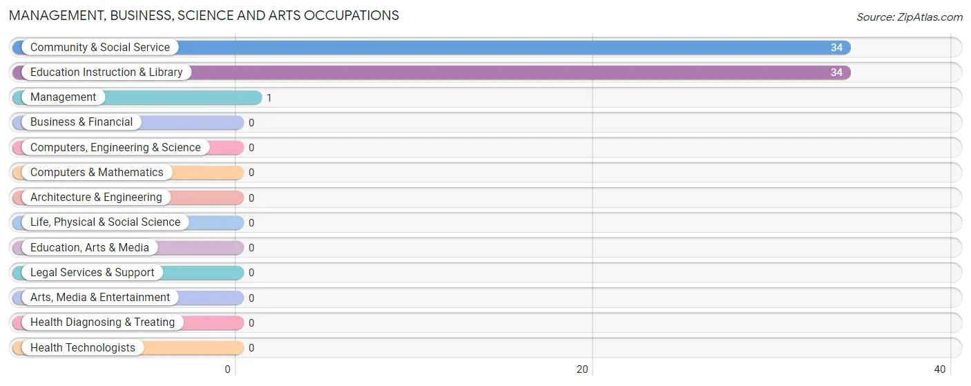 Management, Business, Science and Arts Occupations in Zip Code 65660