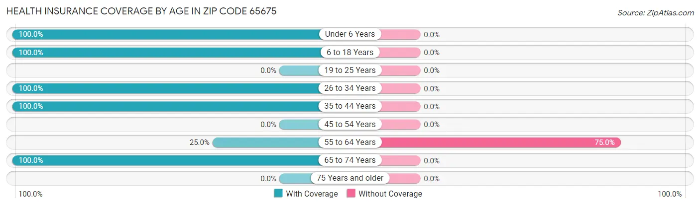 Health Insurance Coverage by Age in Zip Code 65675