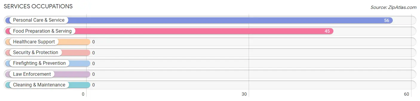 Services Occupations in Zip Code 65754