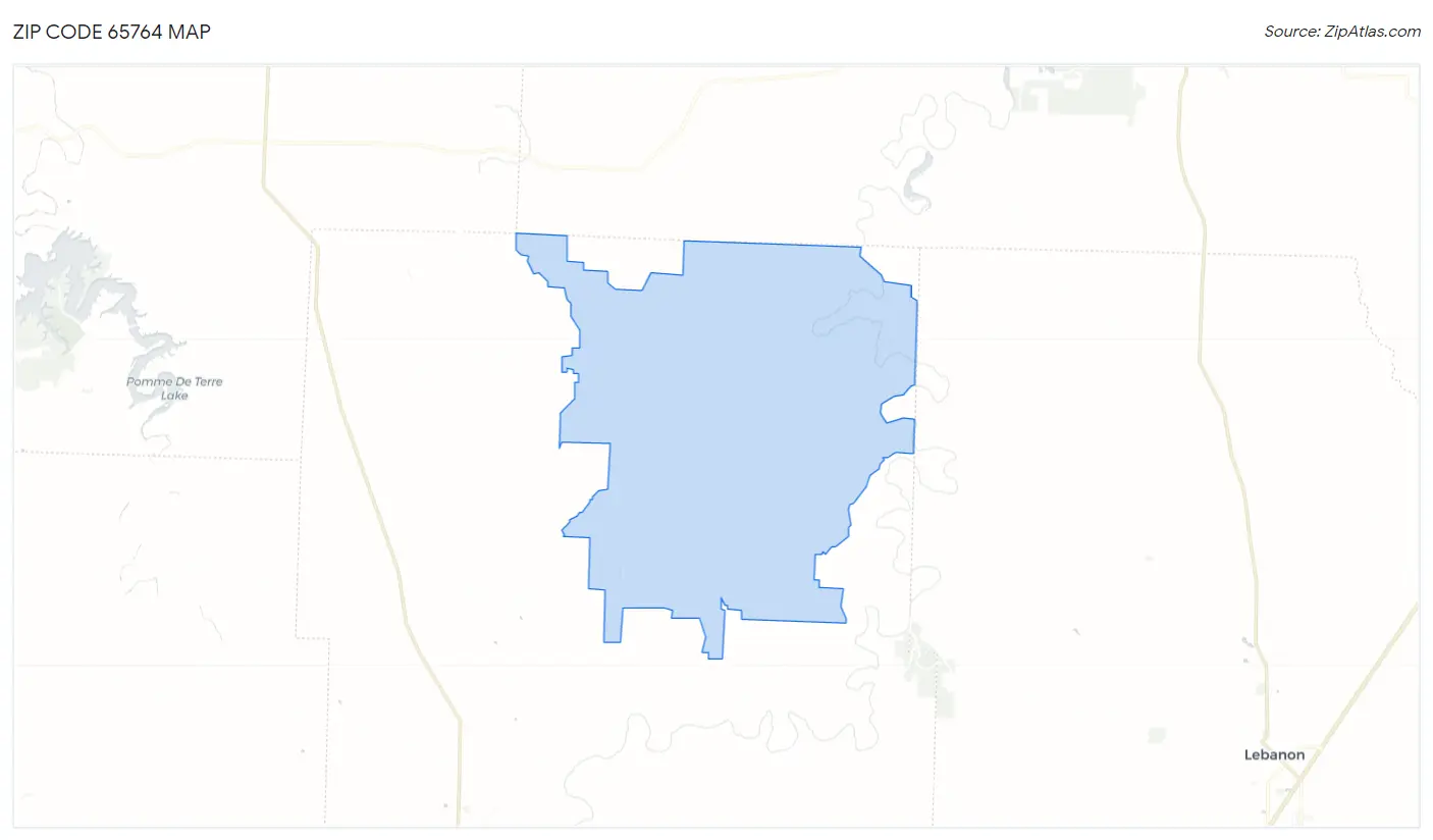 Zip Code 65764 Map