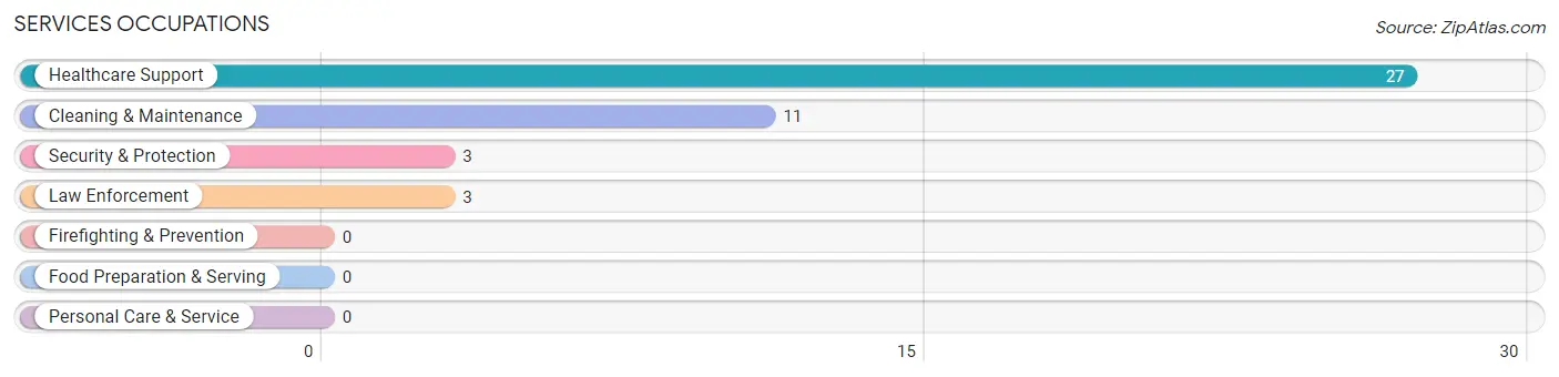 Services Occupations in Zip Code 65789