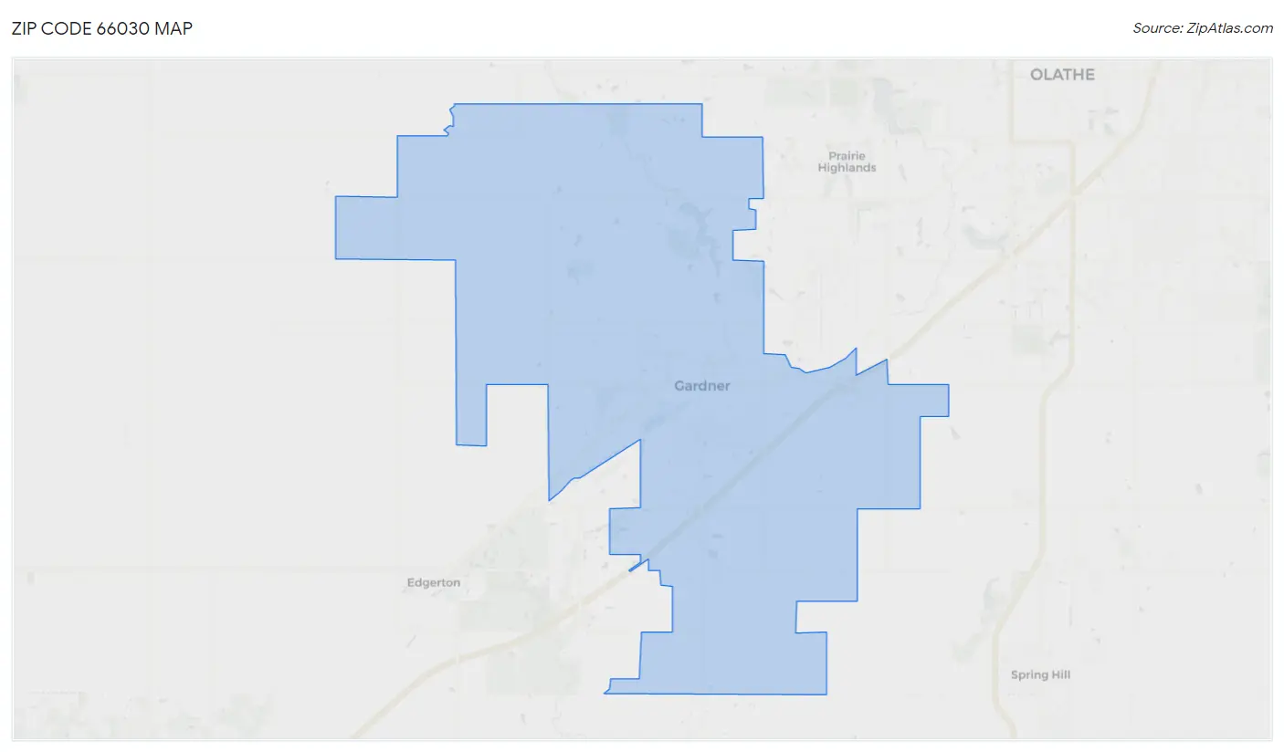 Zip Code 66030 Map