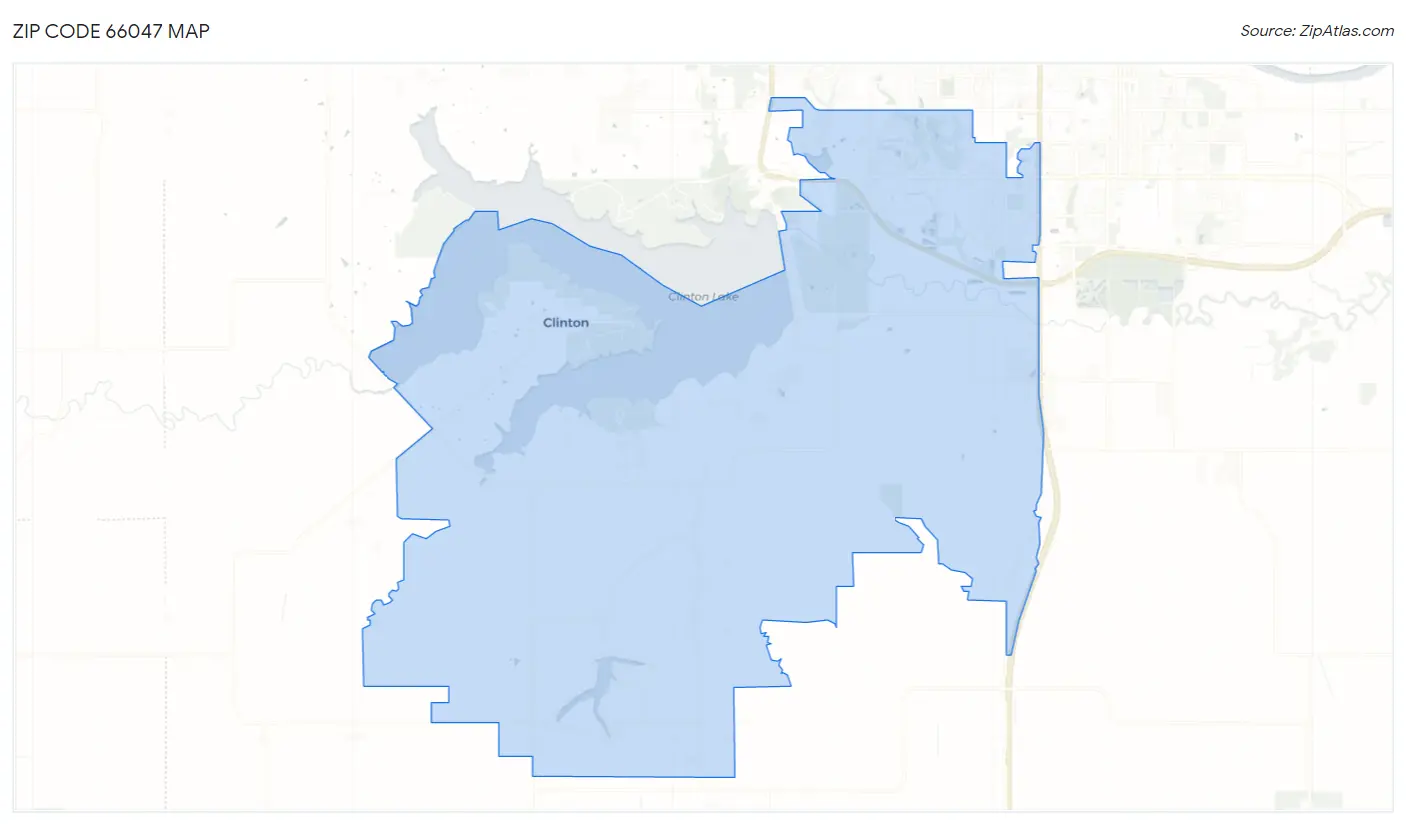 Zip Code 66047 Map