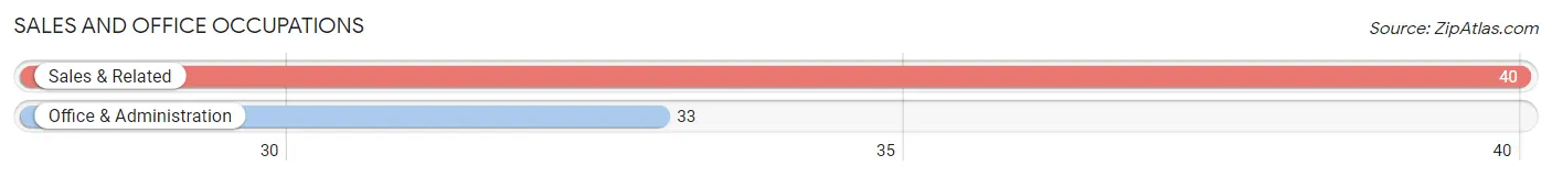 Sales and Office Occupations in Zip Code 66078