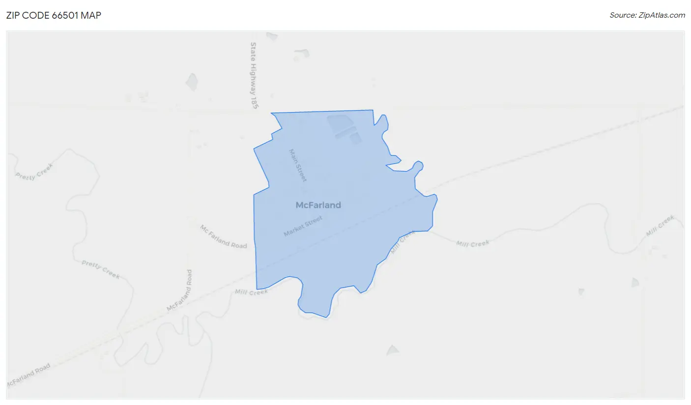 Zip Code 66501 Map