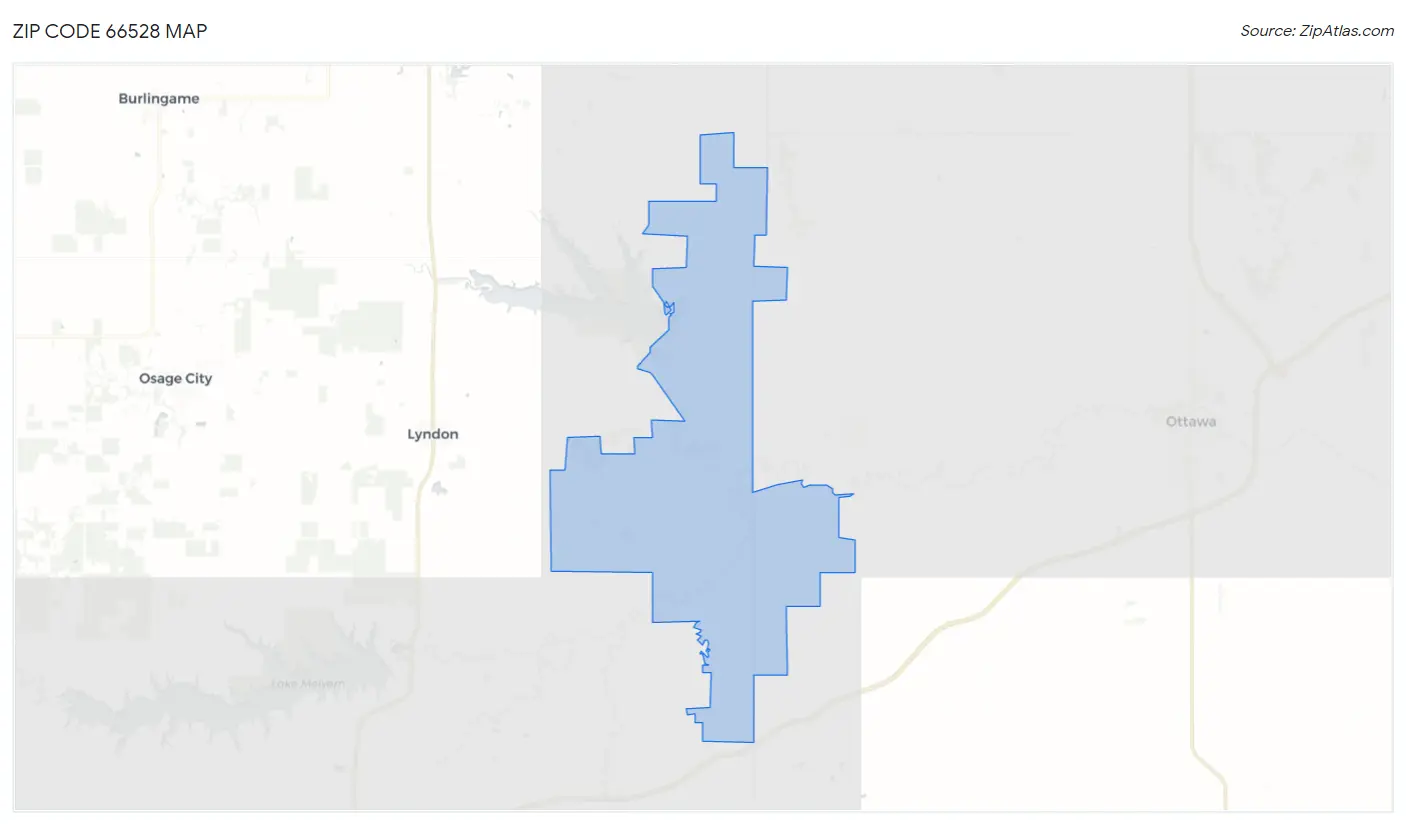 Zip Code 66528 Map